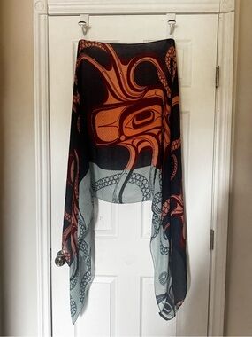 Women's ECO scarf with Octopus Design